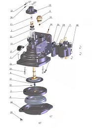 Main valve stem composition 95001656-I