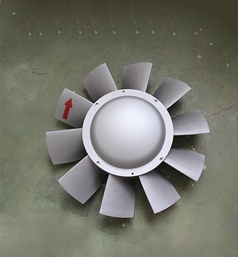 Hxd2b mechanical room fan impeller